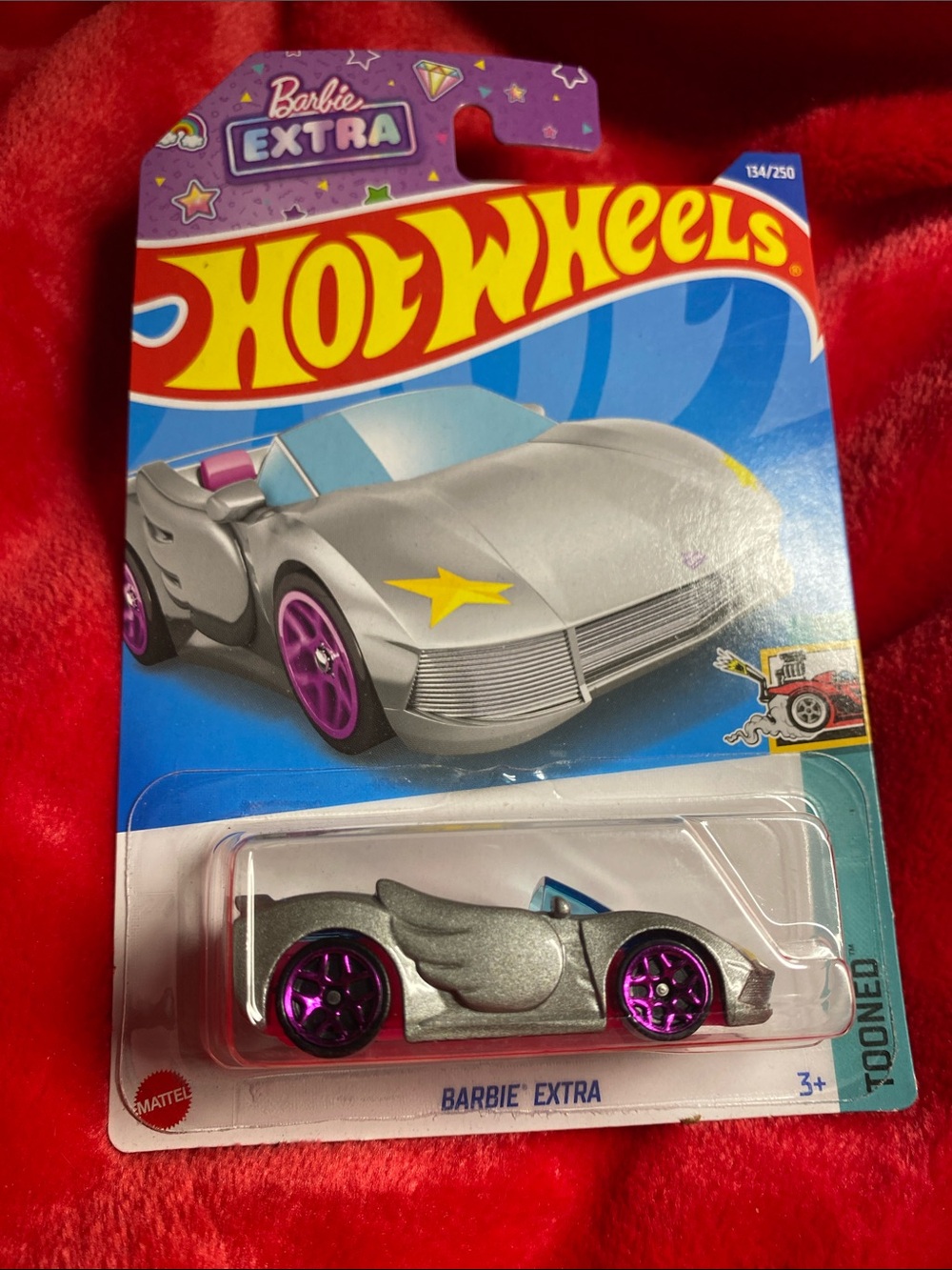 🚘 3/$26🚘 Hot Wheels- Barbie Silver with Purple Wheels